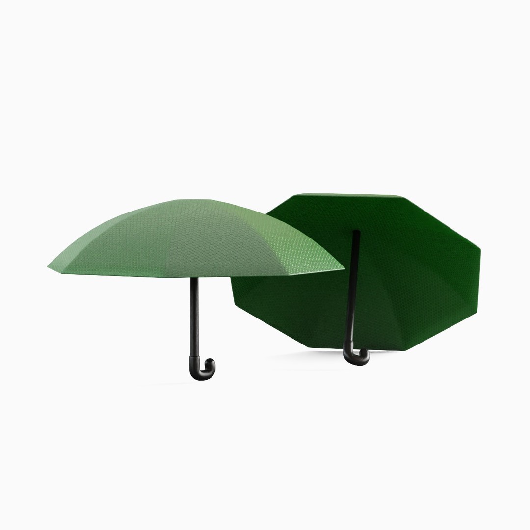 Stylized Umbrella 3D Model – Low Poly PBR Asset for Games, FBX, Blender - View 4