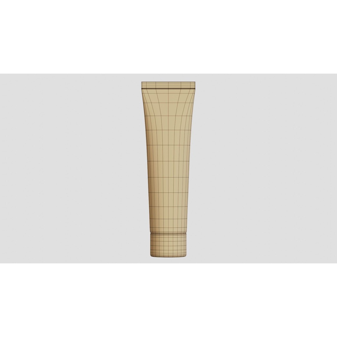 Black Cosmetic Tube 3D Model – PBR Textured, Blender, FBX, Game Ready - View 7