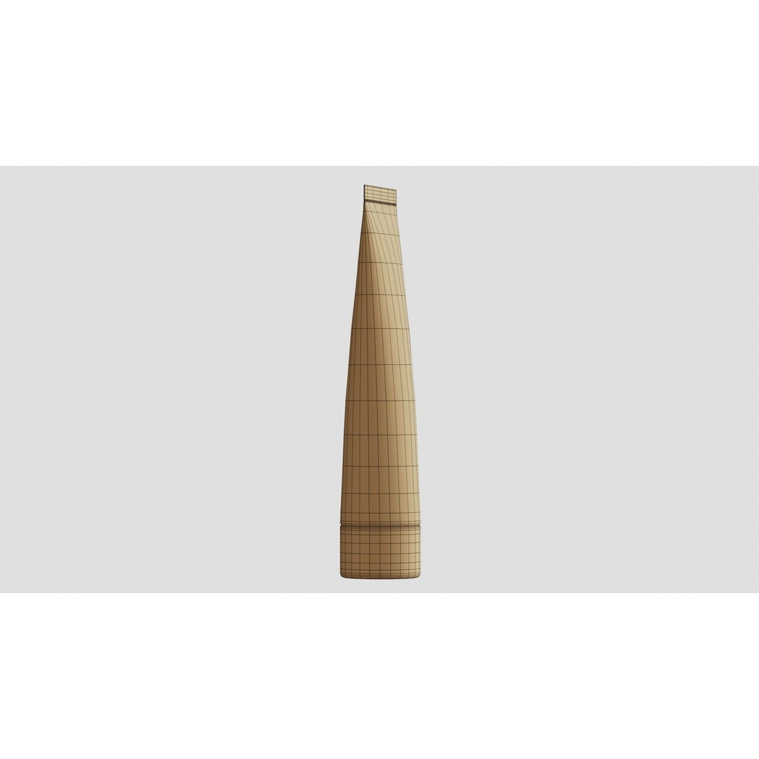 Black Cosmetic Tube 3D Model – PBR Textured, Blender, FBX, Game Ready - View 8