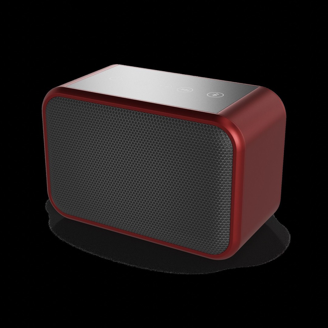 Portable Bluetooth Speaker 3D Model – Low Poly PBR Game Asset, FBX