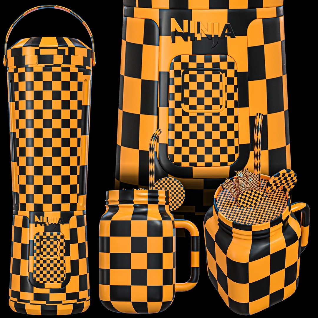 Ninja Blast 3D Model – Realistic Blender with PBR Textures, Blender & FBX