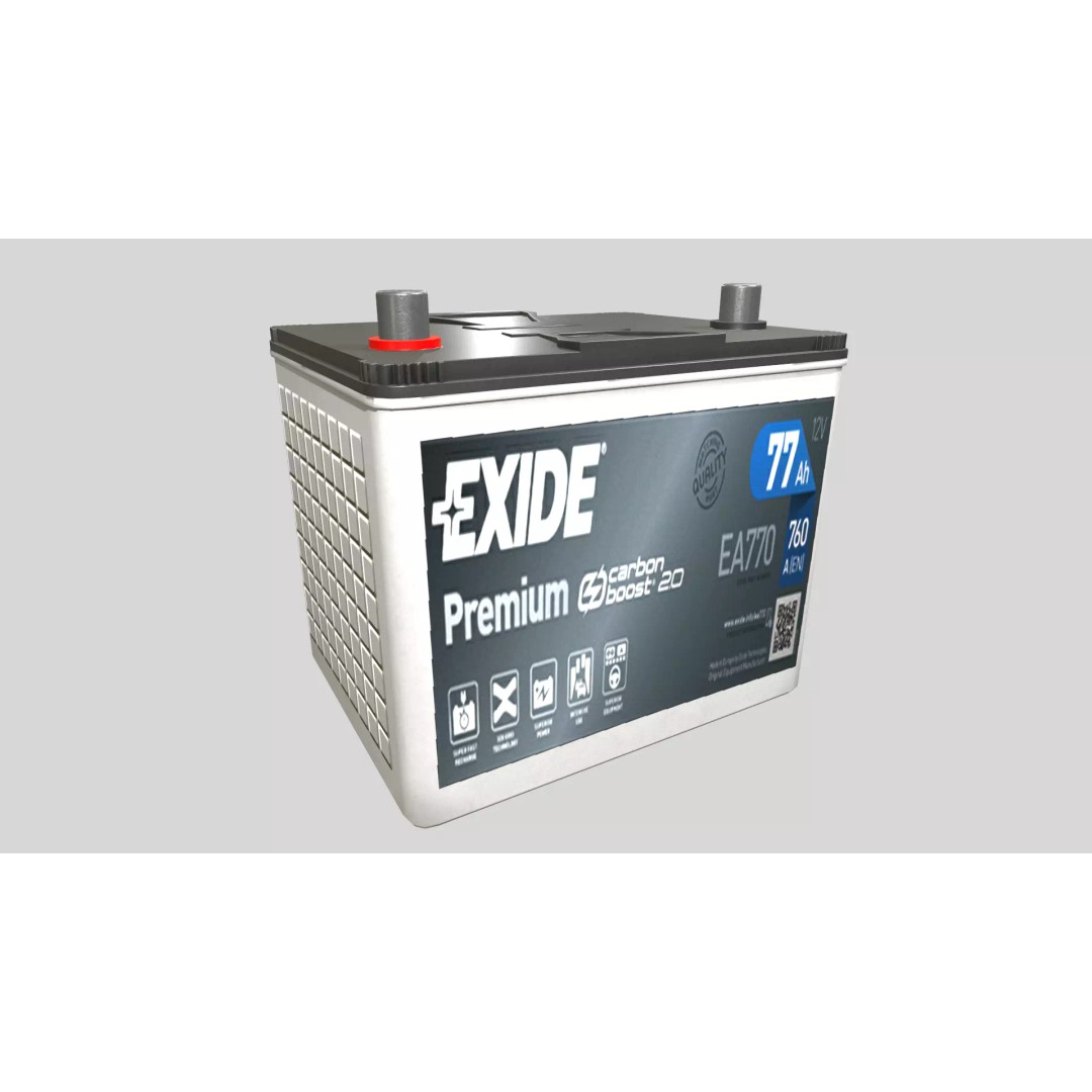 Car Battery 3D Model – Low Poly PBR Asset, FBX, OBJ, Blender - View 14