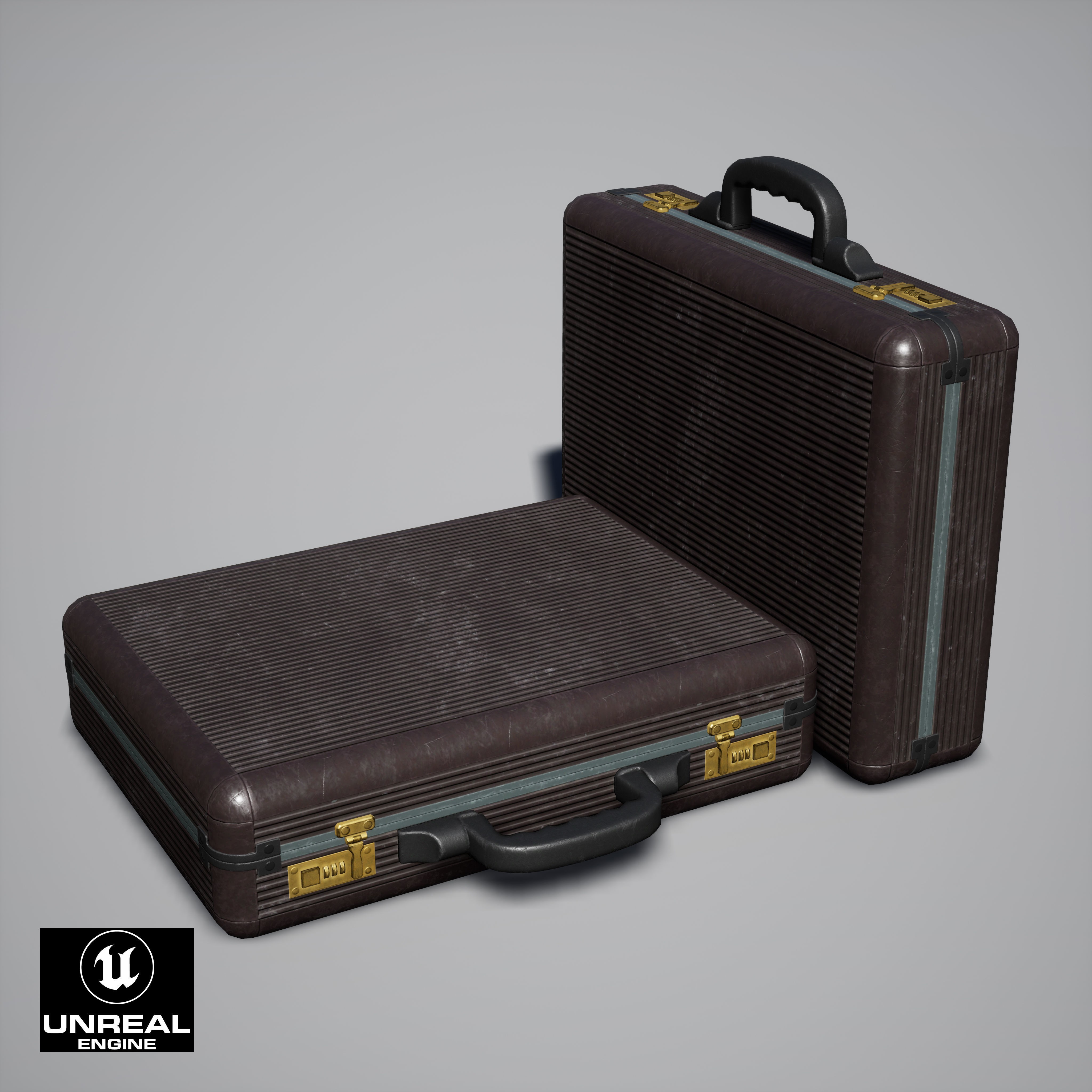 Briefcase - Low-Poly Game-Ready 3D Model