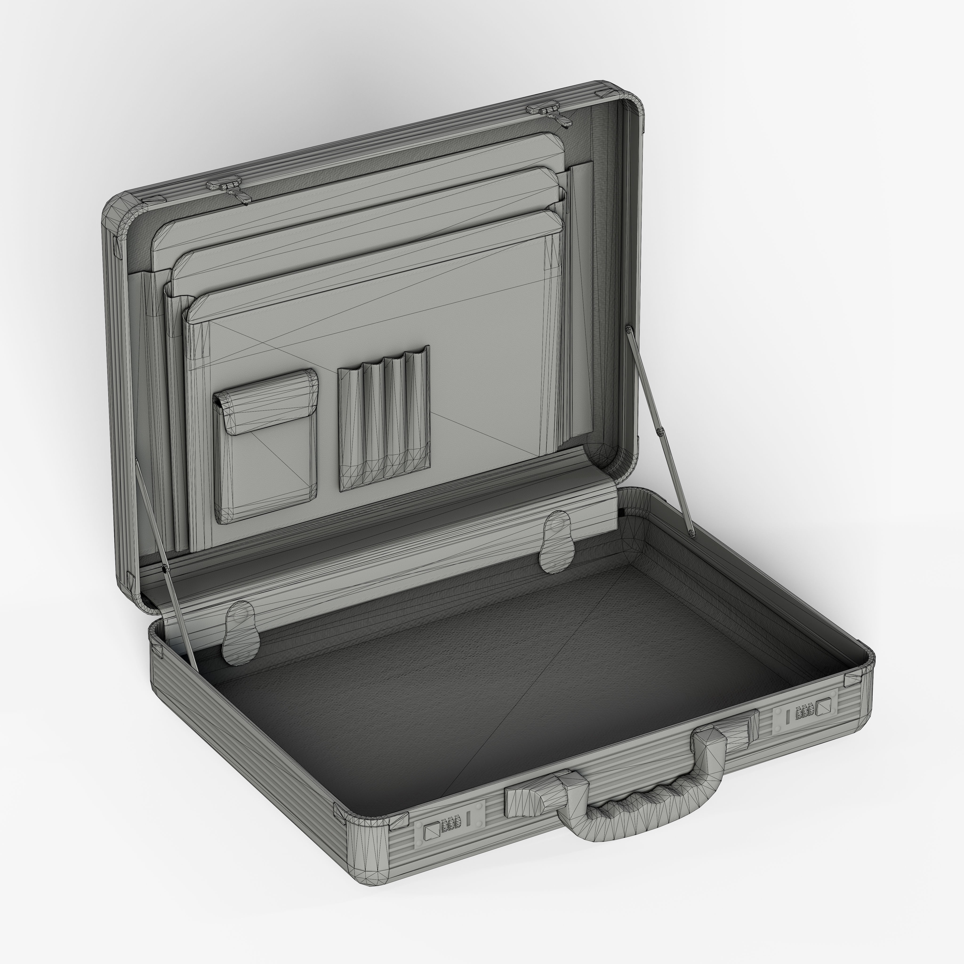Briefcase - Low-Poly Game-Ready 3D Model - View 15