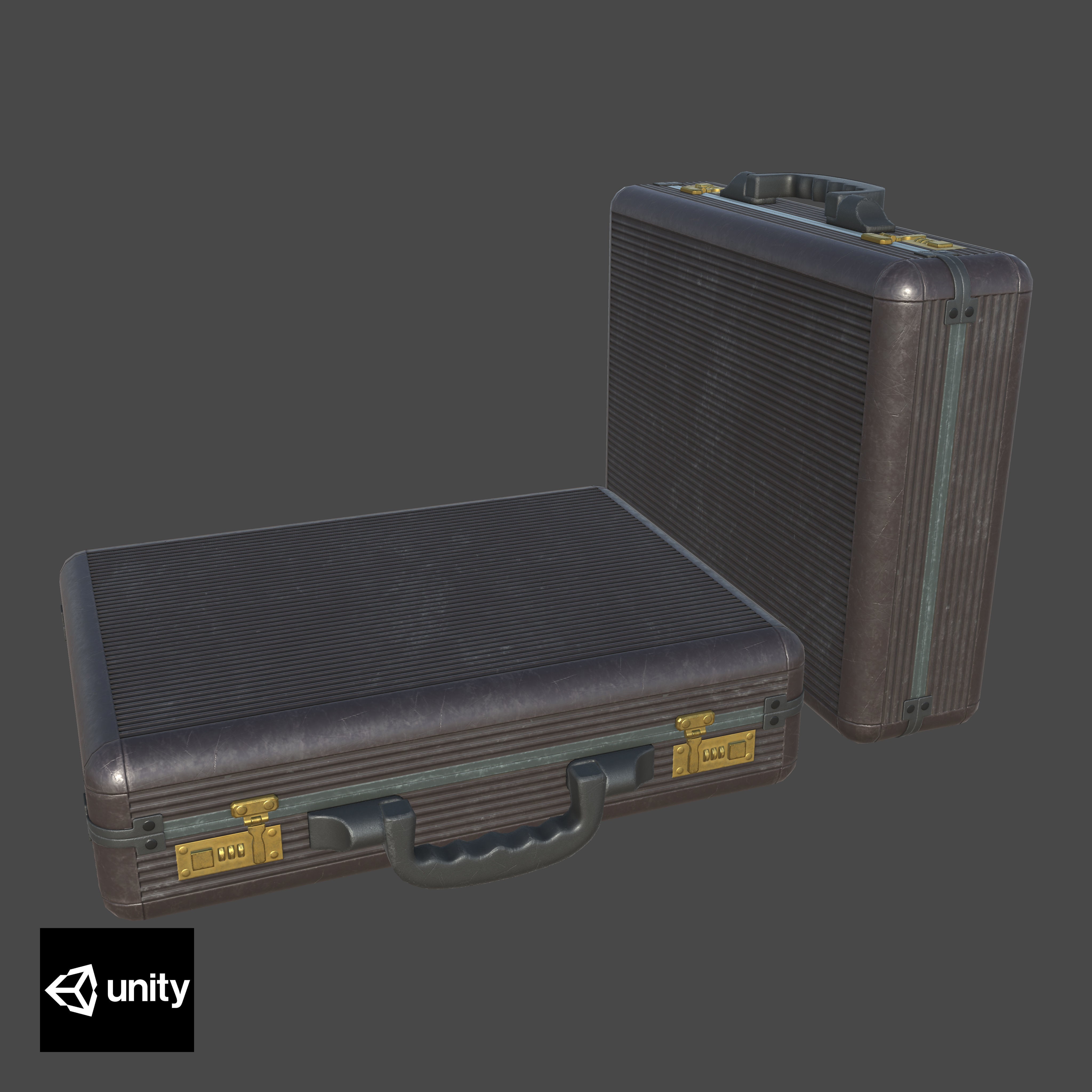 Briefcase - Low-Poly Game-Ready 3D Model - View 17