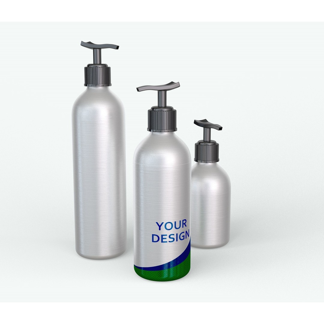 Dispenser Bottles 3D Model – Realistic Spray and Lotion Bottles, FBX, OBJ - View 8