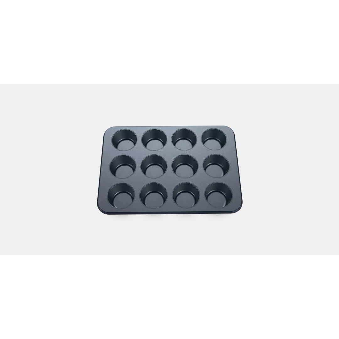 MANTAGG Muffin Tin 3D Model – Low Poly PBR Bakeware Asset, FBX - View 2