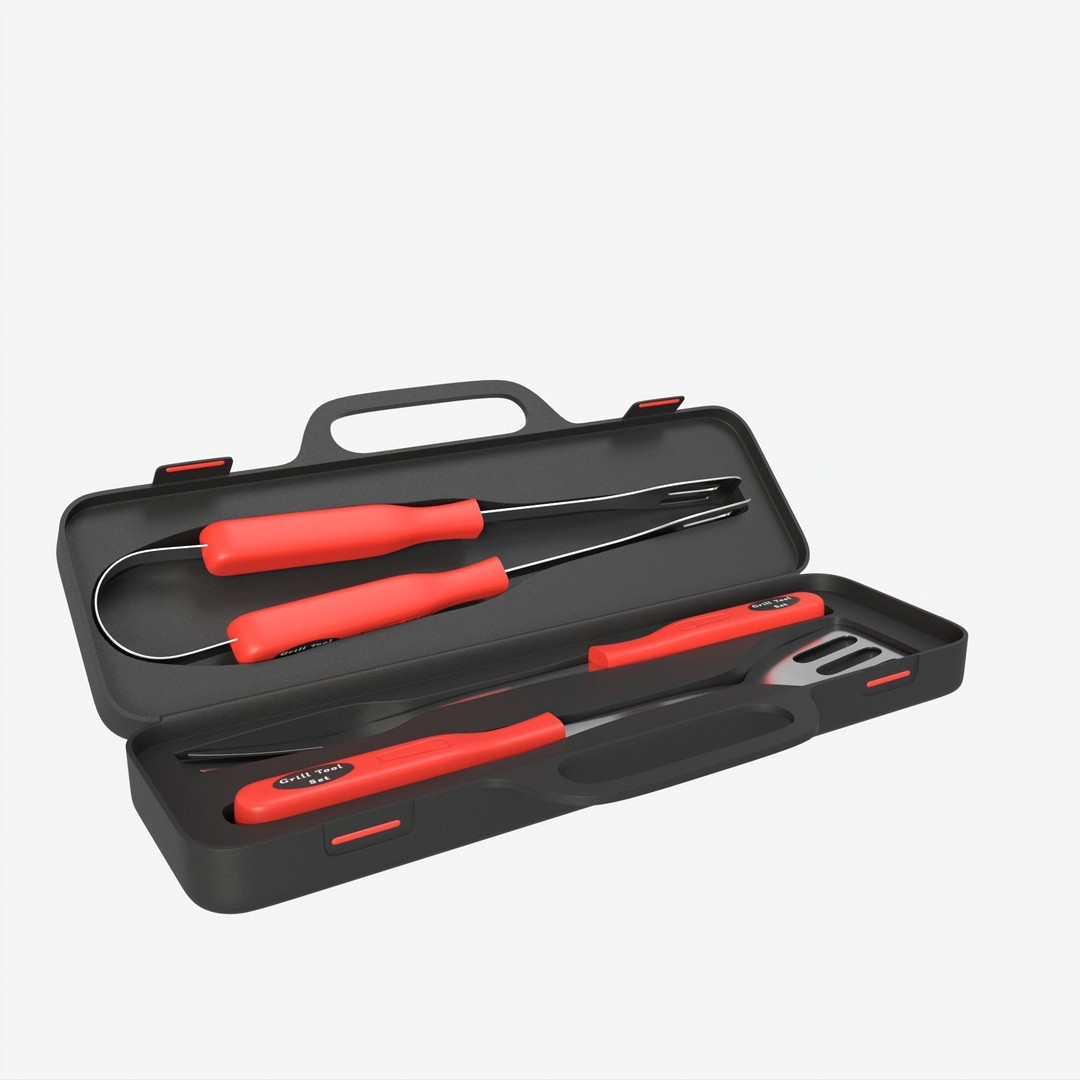 BBQ Tool Set 3D Model – High Poly PBR Kitchenware for Visual Production - View 11