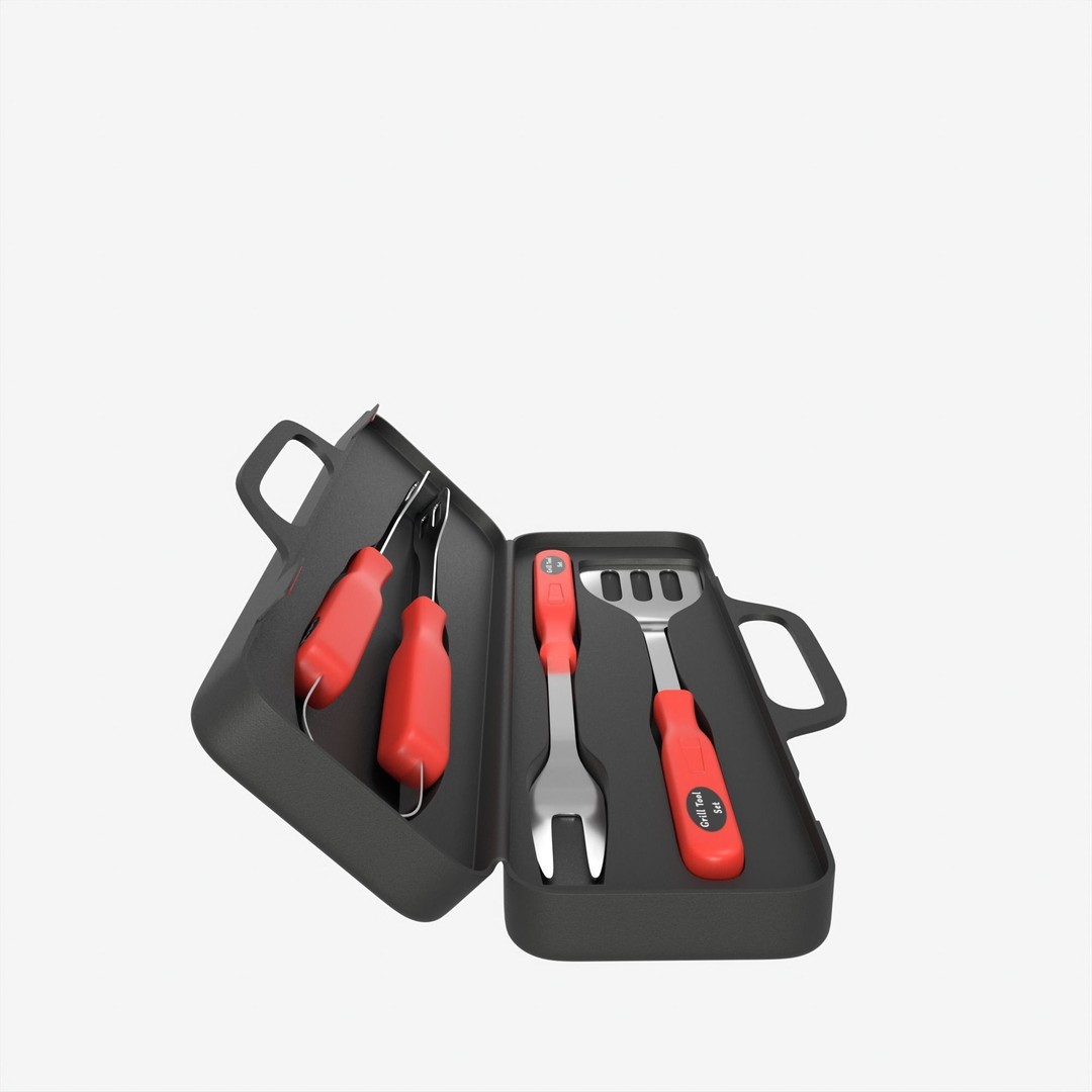 BBQ Tool Set 3D Model – High Poly PBR Kitchenware for Visual Production - View 15