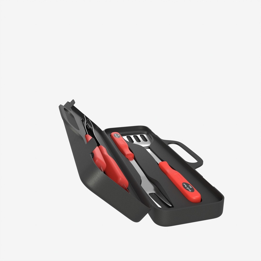 BBQ Tool Set 3D Model – High Poly PBR Kitchenware for Visual Production - View 16