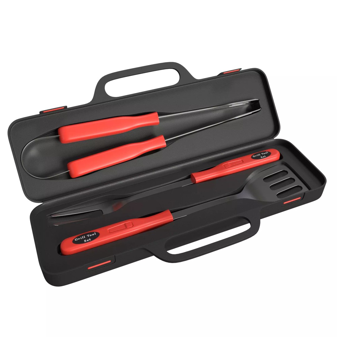BBQ Tool Set 3D Model – High Poly PBR Kitchenware for Visual Production - View 2