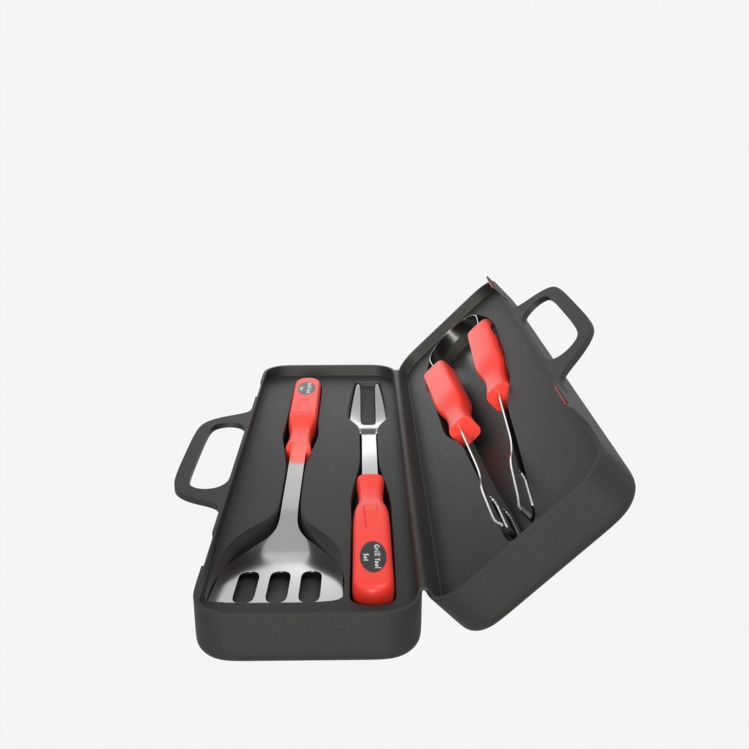 BBQ Tool Set 3D Model – High Poly PBR Kitchenware for Visual Production - View 27