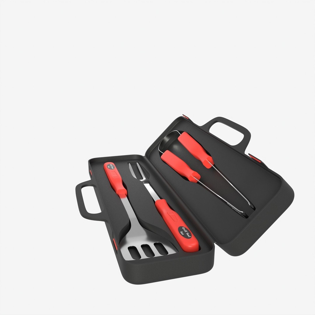 BBQ Tool Set 3D Model – High Poly PBR Kitchenware for Visual Production - View 28