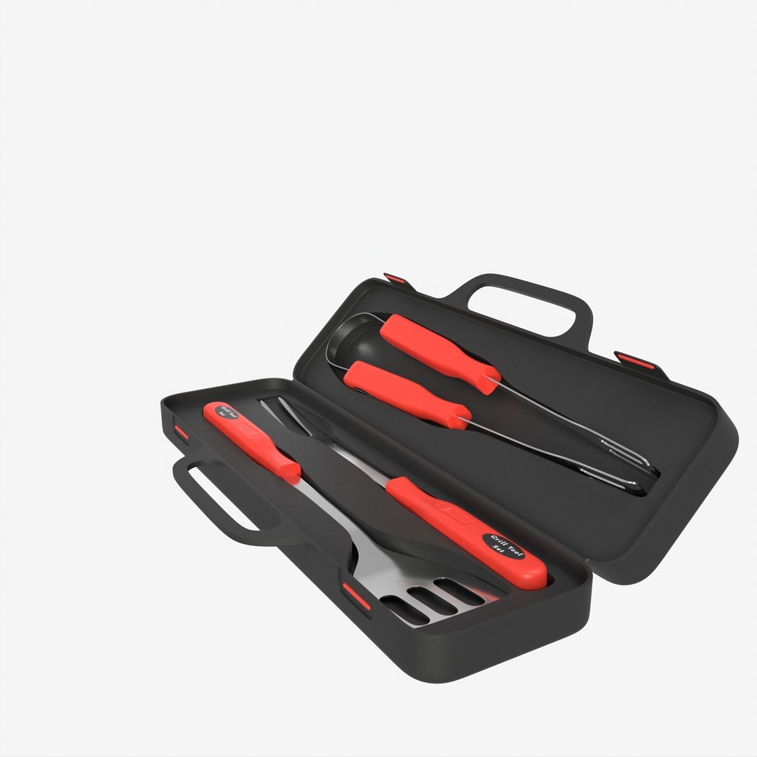 BBQ Tool Set 3D Model – High Poly PBR Kitchenware for Visual Production - View 29