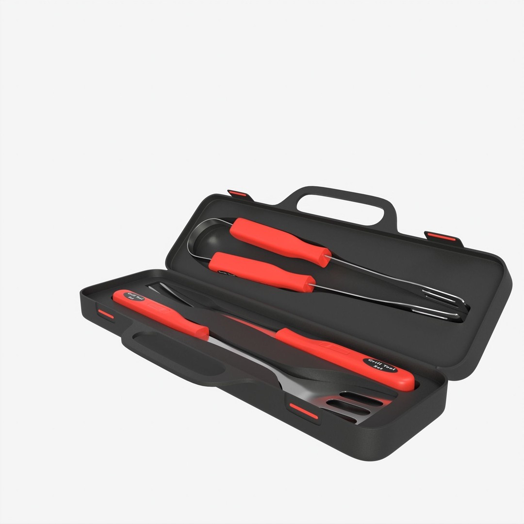 BBQ Tool Set 3D Model – High Poly PBR Kitchenware for Visual Production - View 30