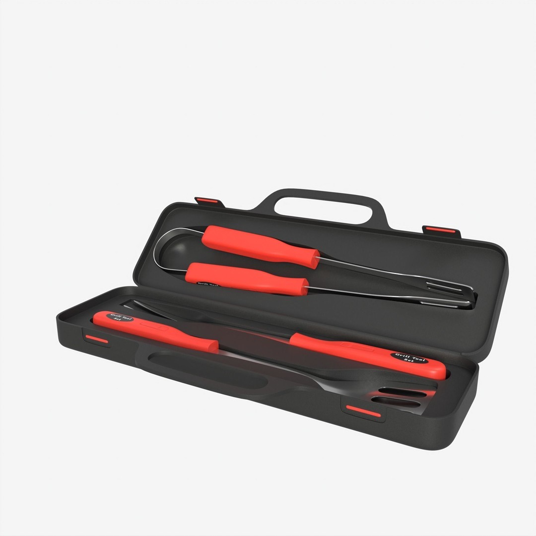 BBQ Tool Set 3D Model – High Poly PBR Kitchenware for Visual Production - View 31