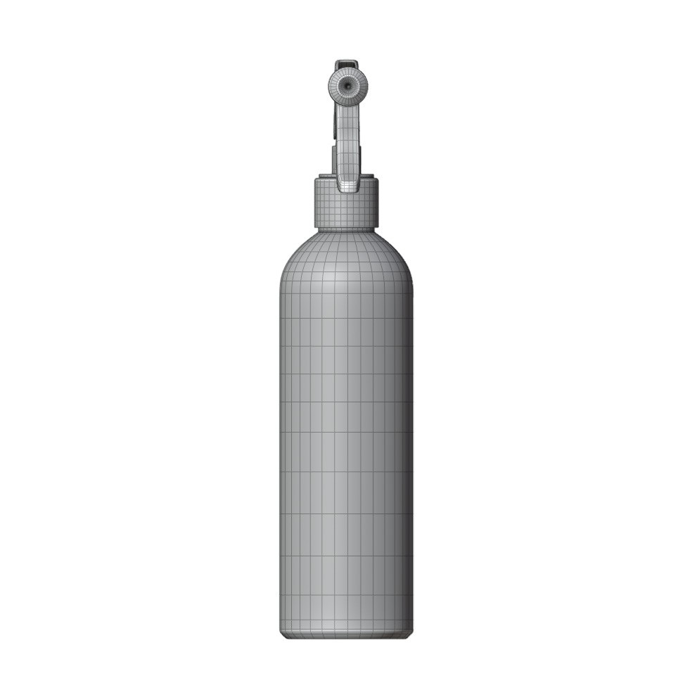 Plastic Spray Bottle 3D Model – High Poly, UV Unwrapped, Blender, FBX - View 10