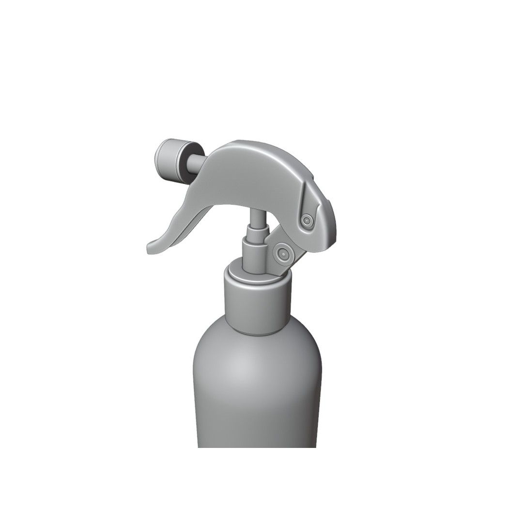 Plastic Spray Bottle 3D Model – High Poly, UV Unwrapped, Blender, FBX - View 16