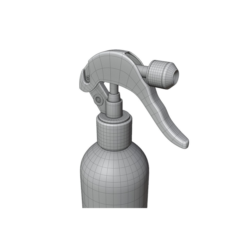 Plastic Spray Bottle 3D Model – High Poly, UV Unwrapped, Blender, FBX - View 17