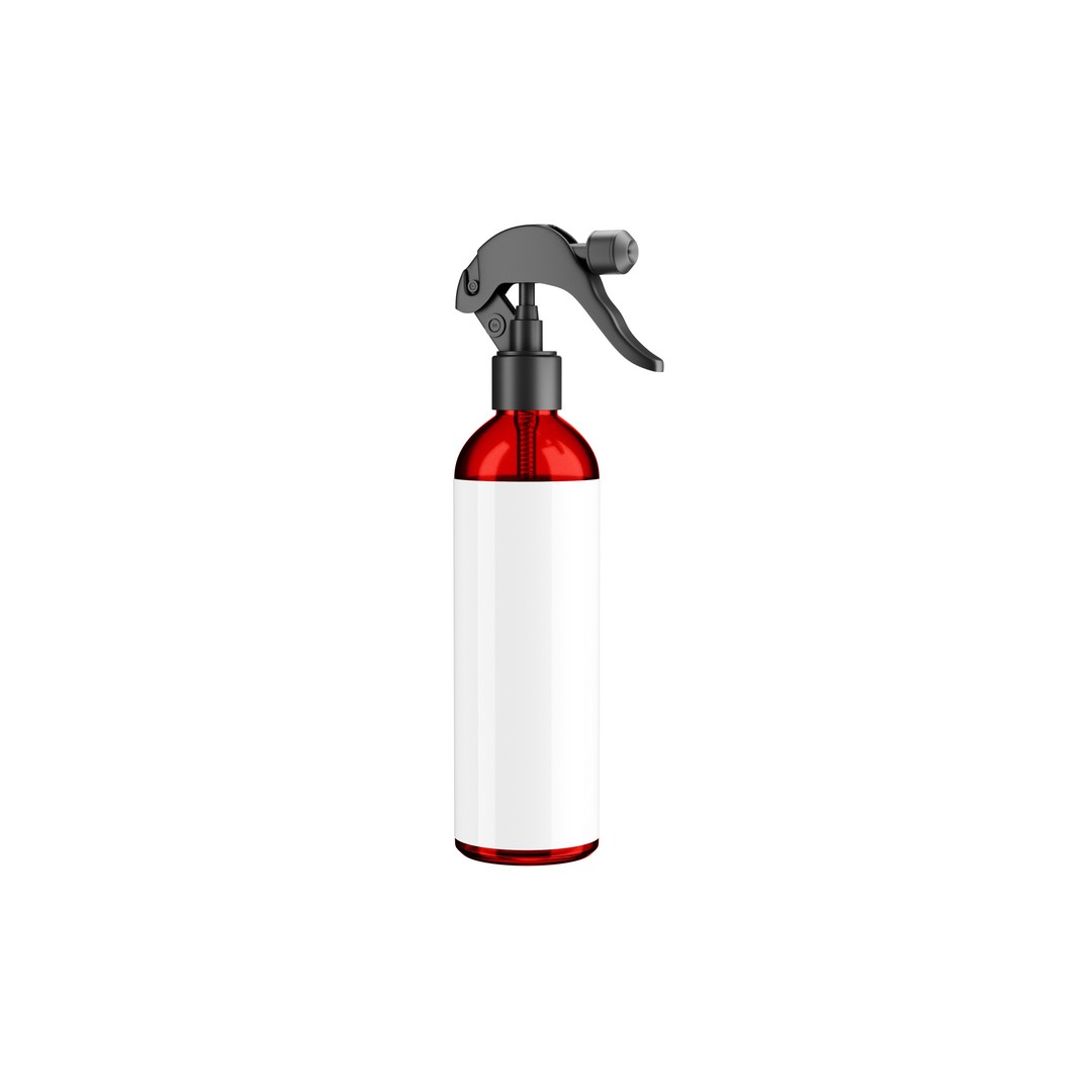 Plastic Spray Bottle 3D Model – High Poly, UV Unwrapped, Blender, FBX - View 3