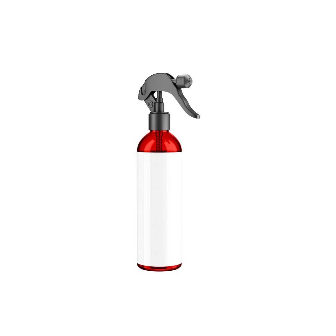 Plastic Spray Bottle 3D Model – High Poly, UV Unwrapped, Blender, FBX - View 4