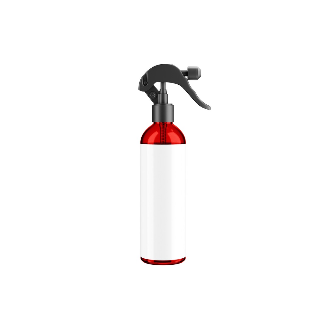 Plastic Spray Bottle 3D Model – High Poly, UV Unwrapped, Blender, FBX - View 6