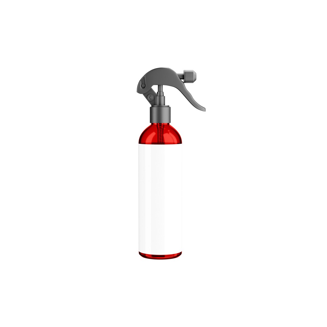 Plastic Spray Bottle 3D Model – High Poly, UV Unwrapped, Blender, FBX - View 7