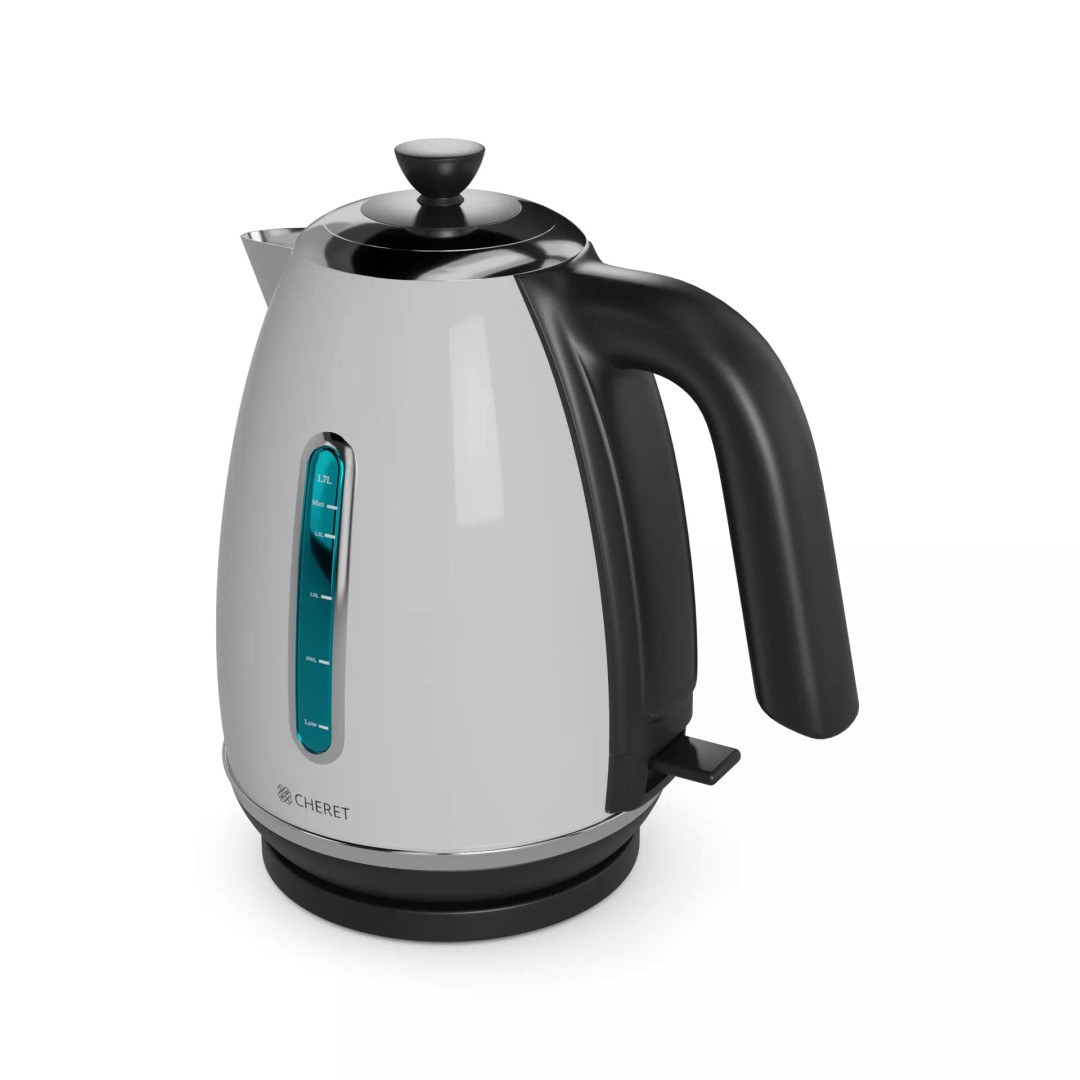 Electric Kettle 3D Model – Low Poly PBR Kitchen Appliance, FBX - View 2