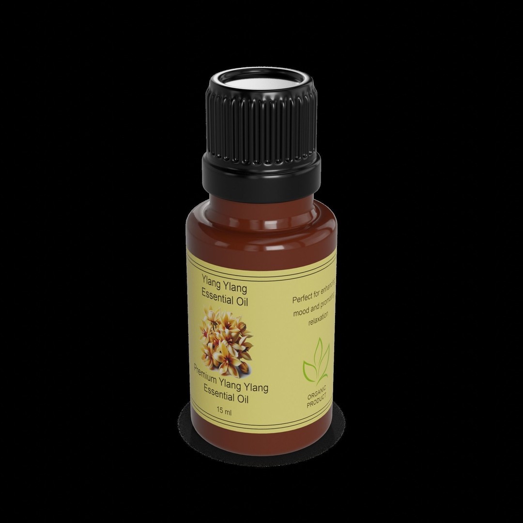 Ylang Ylang Essential Oil 3D Model – Realistic PBR Asset, FBX