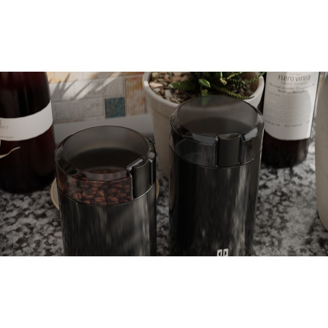 Hoffmann Light Coffee Grinder 3D Model – PBR Textures, FBX, OBJ - View 10