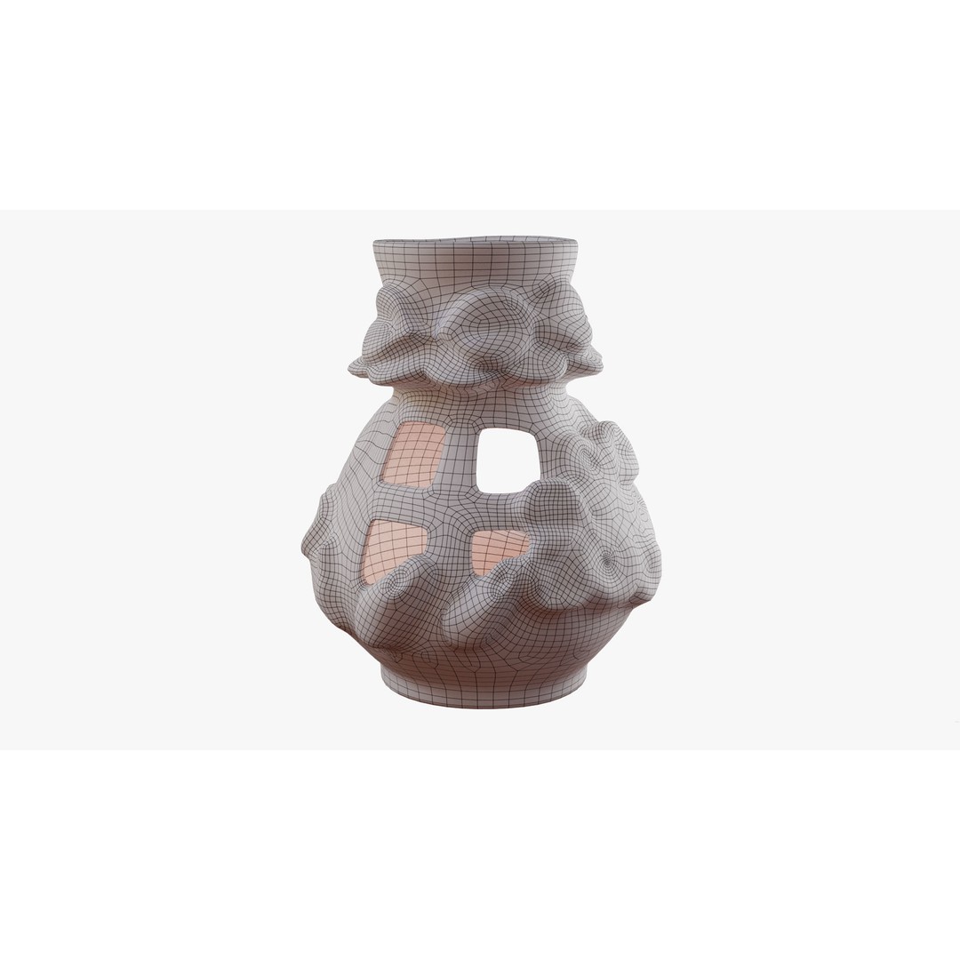 Aroma Lamp 3D Model – High Quality Polygonal Model, FBX, OBJ