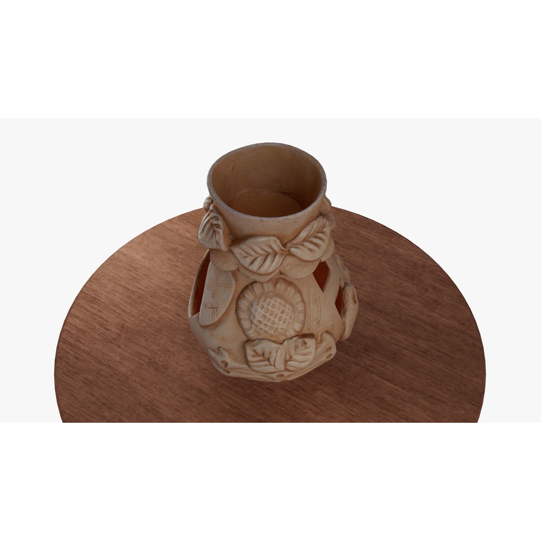 Aroma Lamp 3D Model – High Quality Polygonal Model, FBX, OBJ - View 5