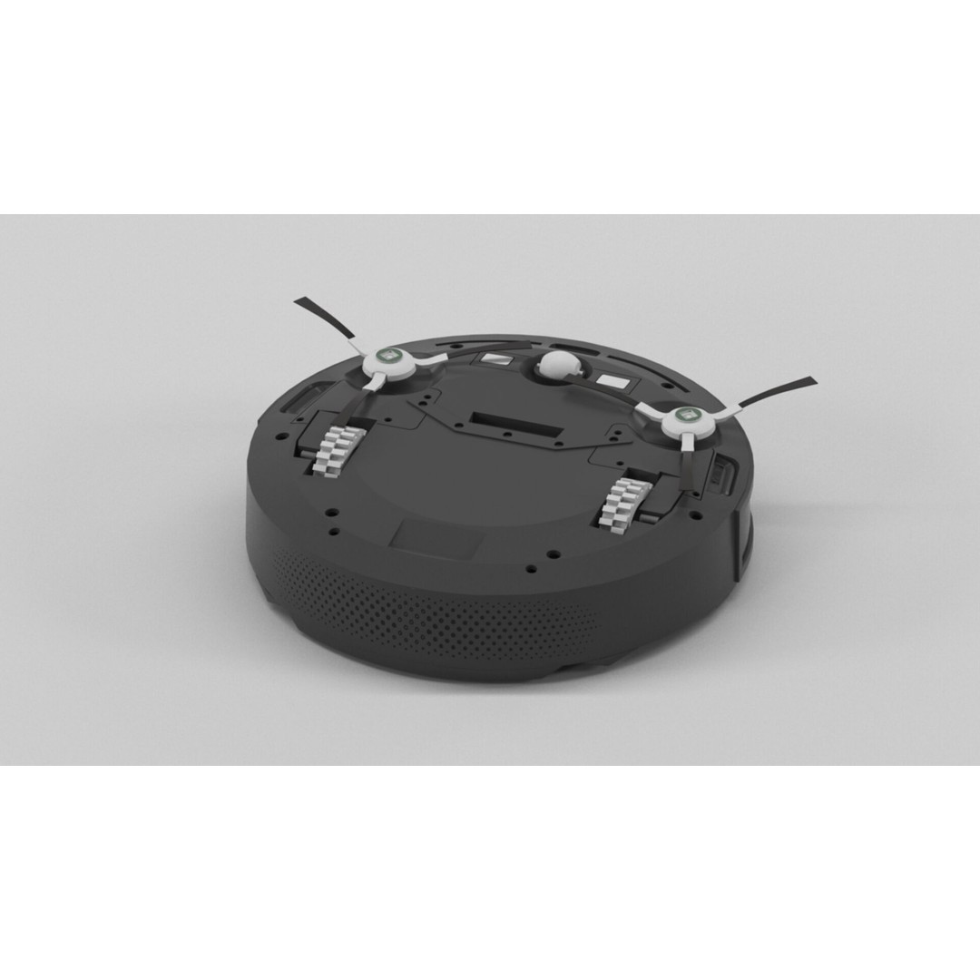 Furious Robot Vacuum Cleaner 3D Model – Low Poly PBR Asset, FBX - View 10