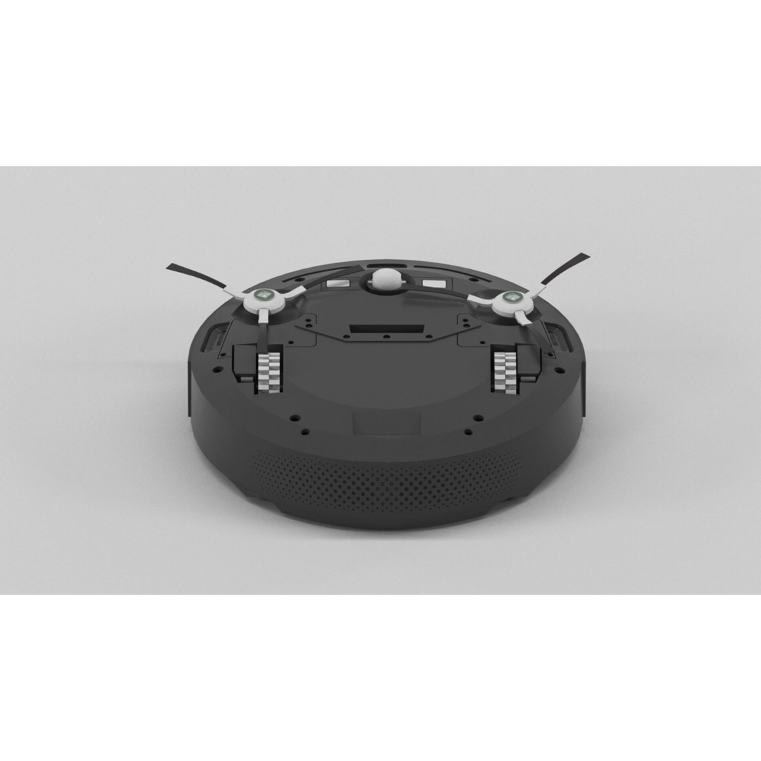 Furious Robot Vacuum Cleaner 3D Model – Low Poly PBR Asset, FBX - View 11