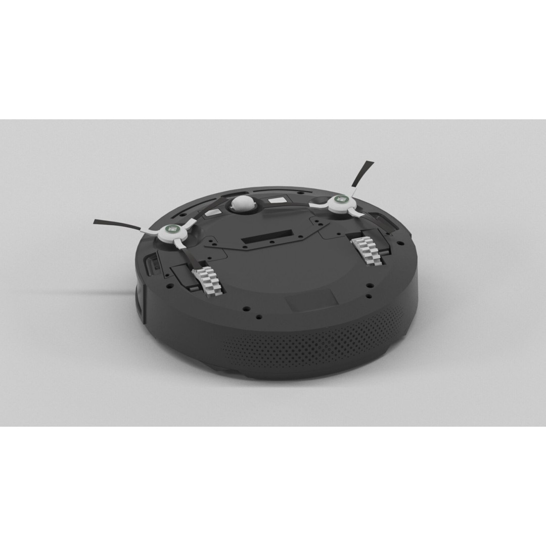 Furious Robot Vacuum Cleaner 3D Model – Low Poly PBR Asset, FBX - View 7