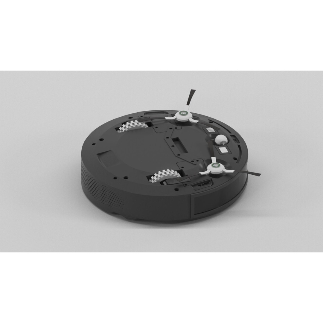 Furious Robot Vacuum Cleaner 3D Model – Low Poly PBR Asset, FBX - View 9