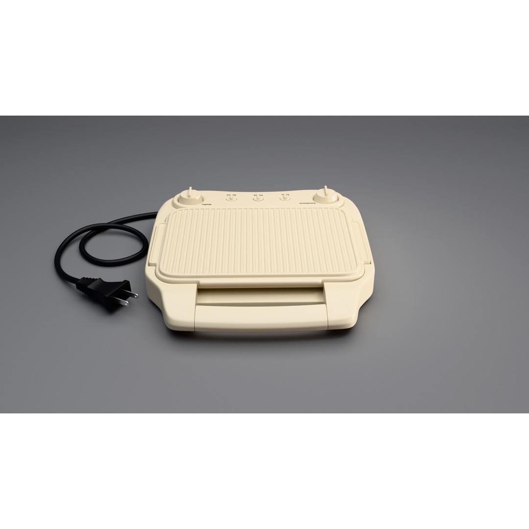 Sandwich Toaster 3D Model – Realistic Kitchen Gadget, FBX, PBR - View 3