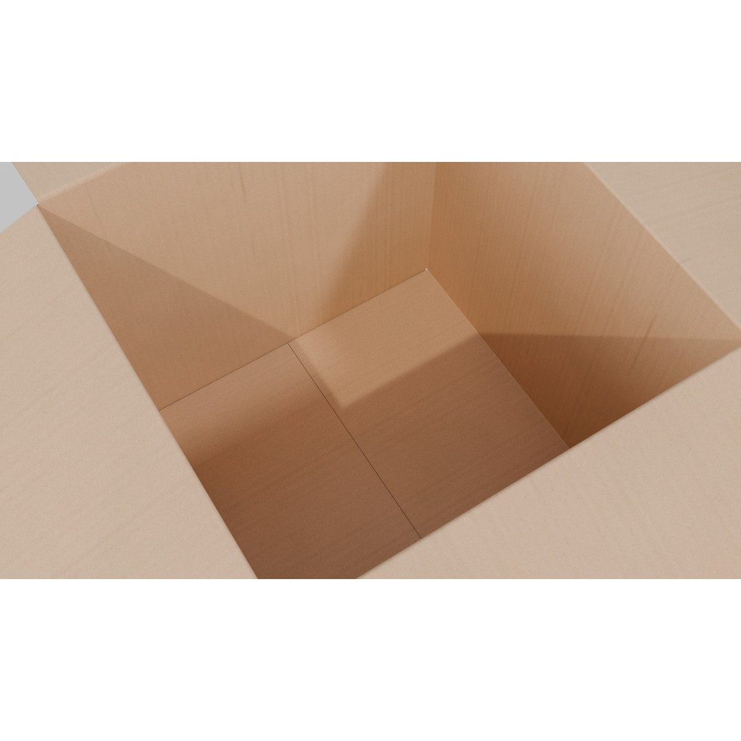 Cardboard Box 3D Model – Rigged Low-Poly PBR Asset for Games - View 11