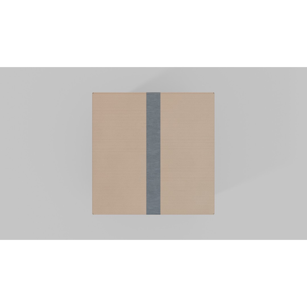 Cardboard Box 3D Model – Rigged Low-Poly PBR Asset for Games - View 5