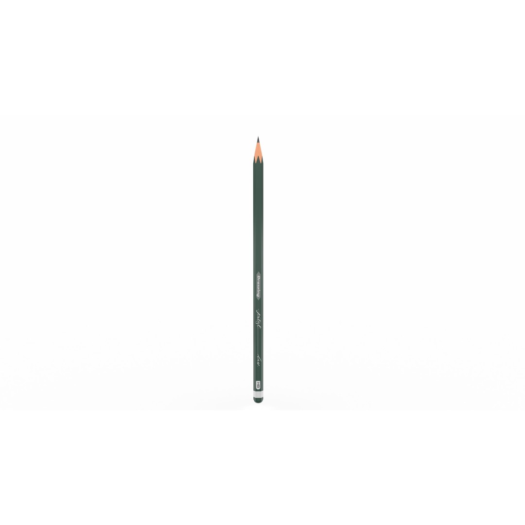Drawing Pencils 3D Model – Low Poly Art Supplies, FBX, PBR Textures - View 6