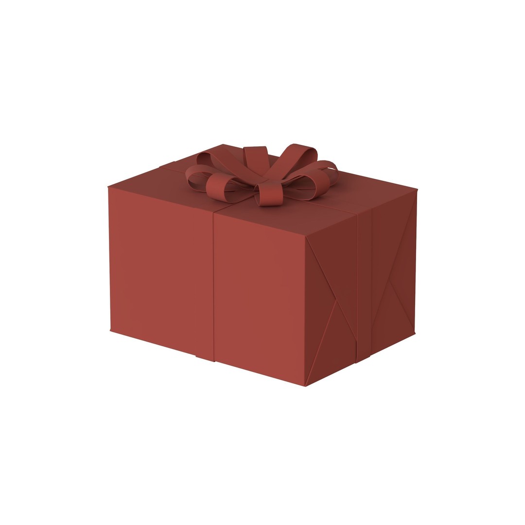 Christmas Box 3D Model – Low Poly PBR Game Asset, FBX & OBJ