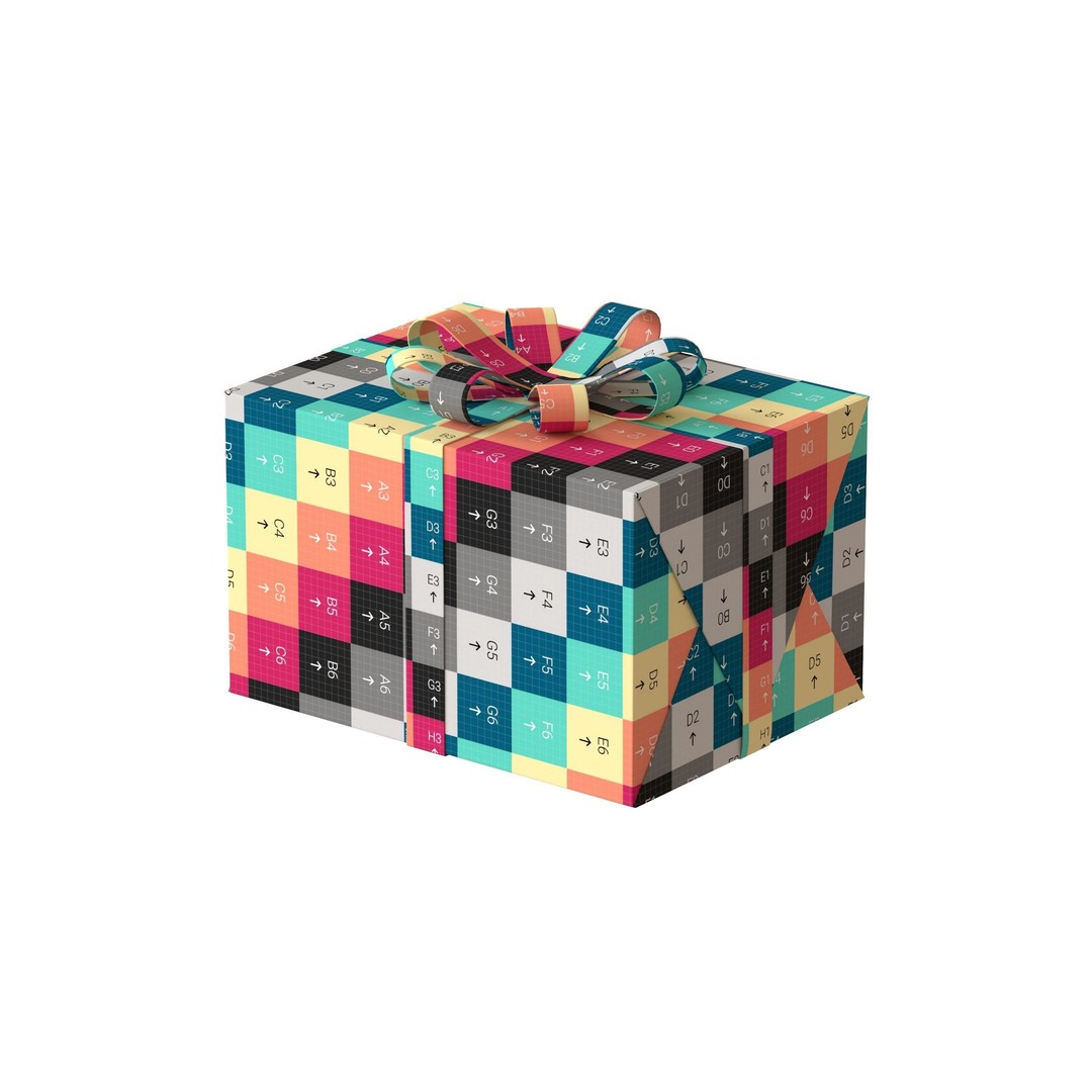 Christmas Box 3D Model – Low Poly PBR Game Asset, FBX & OBJ - View 11