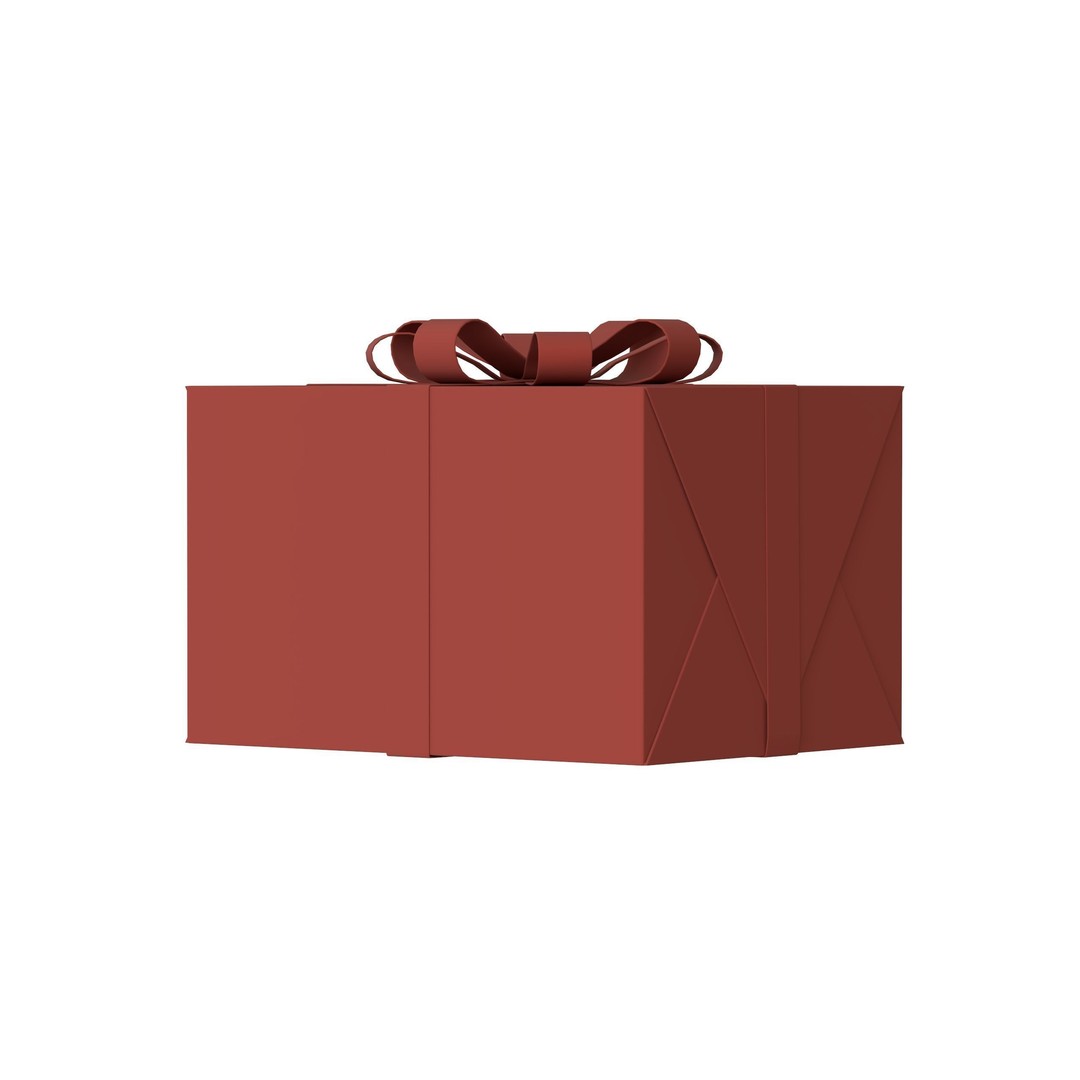 Christmas Box 3D Model – Low Poly PBR Game Asset, FBX & OBJ - View 15