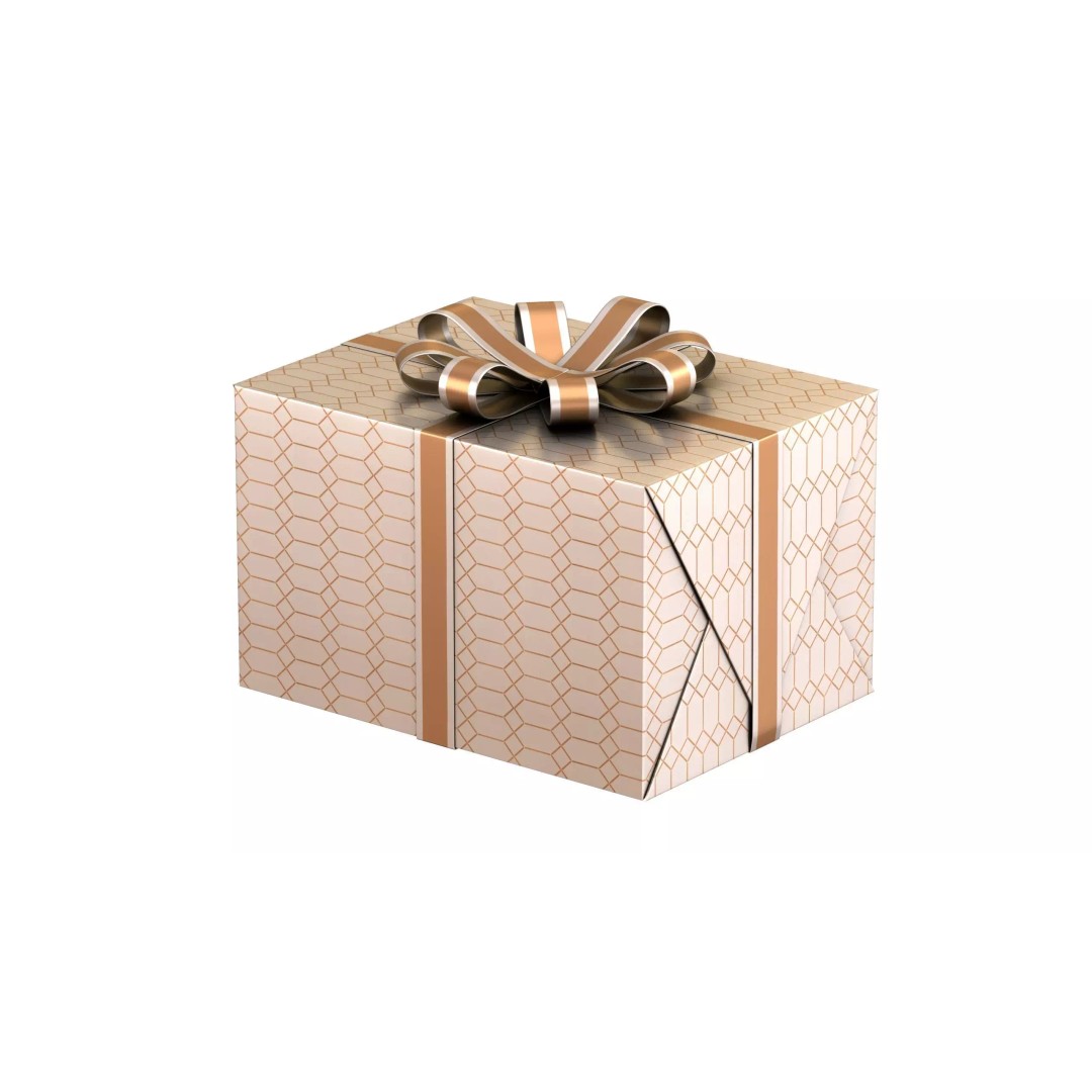 Christmas Box 3D Model – Low Poly PBR Game Asset, FBX & OBJ - View 2