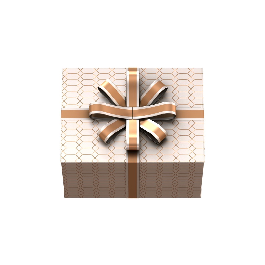 Christmas Box 3D Model – Low Poly PBR Game Asset, FBX & OBJ - View 5