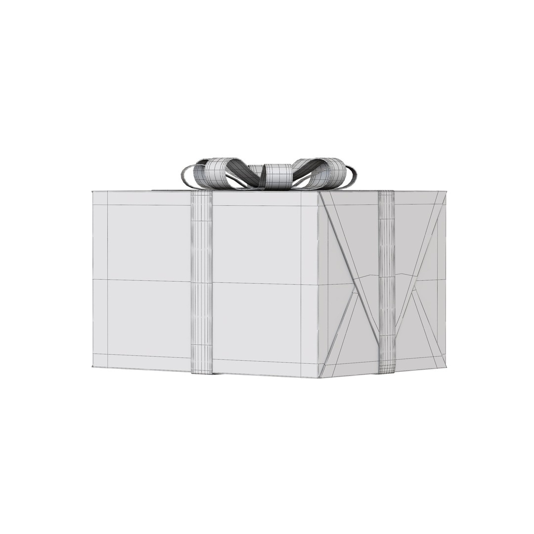 Christmas Box 3D Model – Low Poly PBR Game Asset, FBX & OBJ - View 8