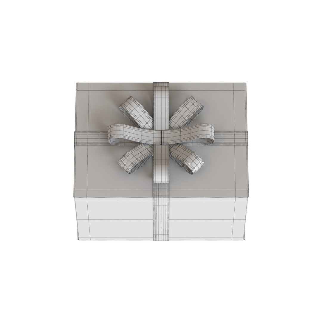 Christmas Box 3D Model – Low Poly PBR Game Asset, FBX & OBJ - View 9