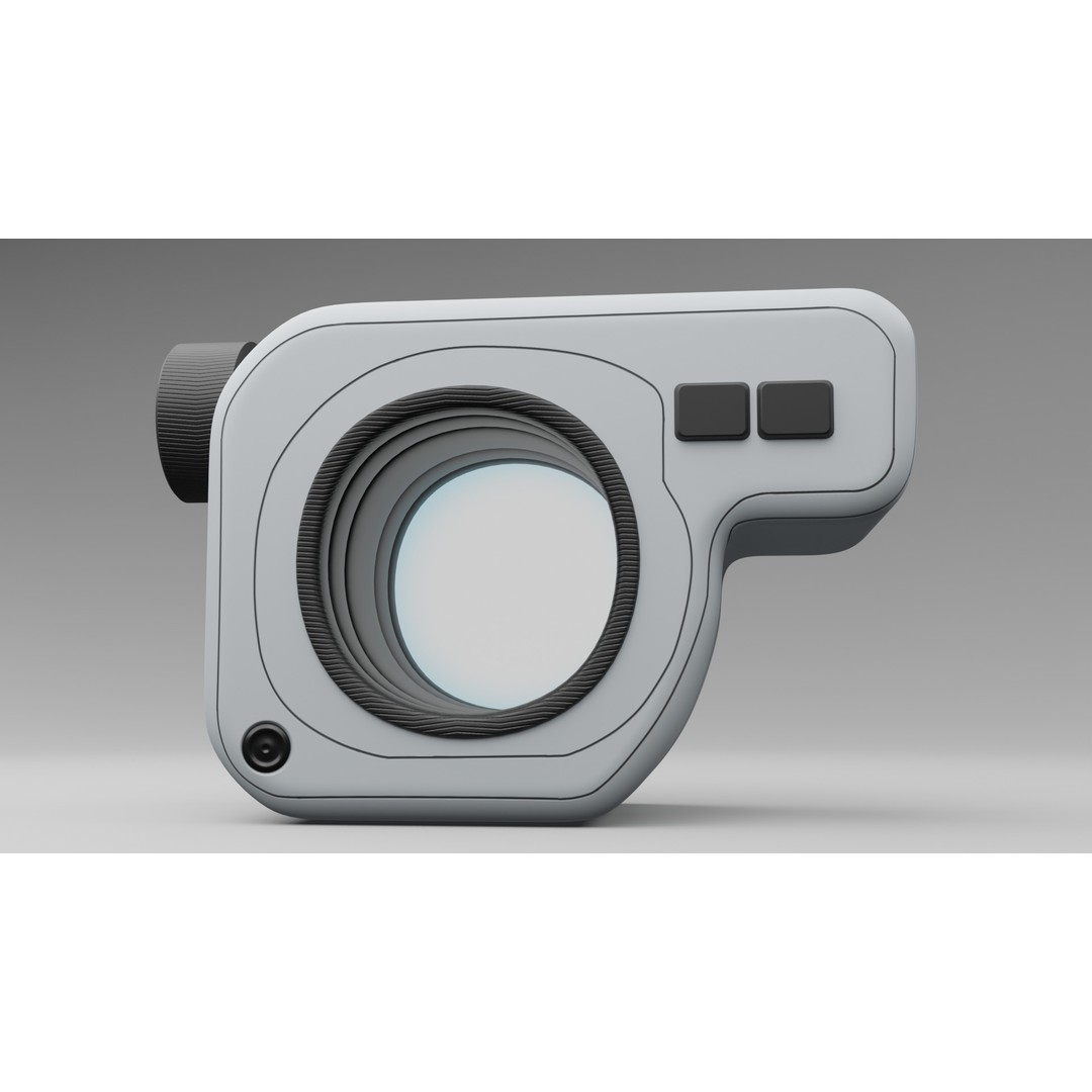 Laser Distance Measurer 3D Model – Realistic Low Poly Tool, FBX - View 11