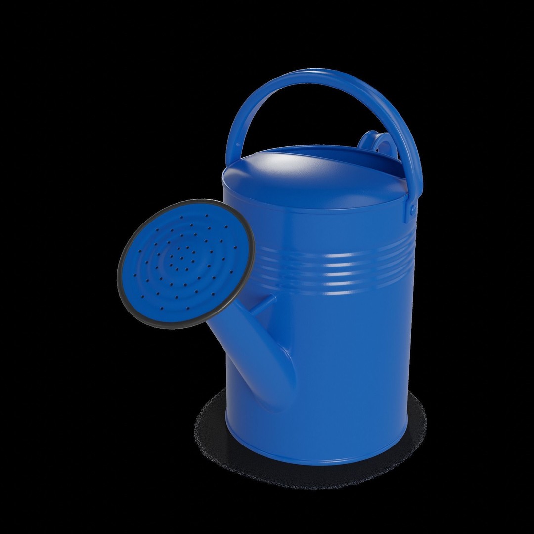 Watering Can 3D Model – Low Poly PBR Game Asset, FBX - View 3