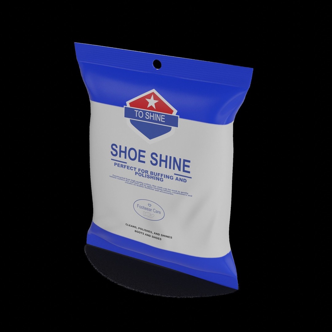 Shoe Shine Cloth 3D Model – Low Poly PBR Game Asset, FBX